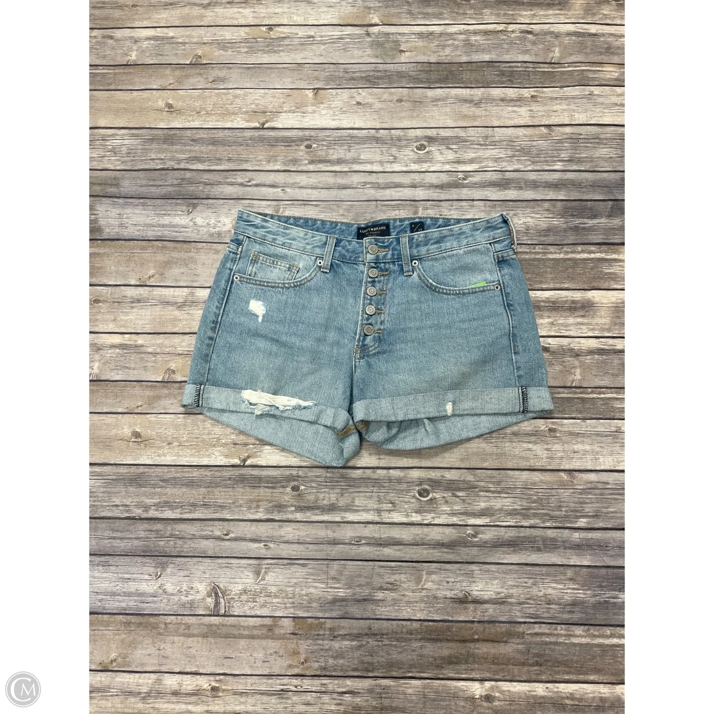 Shorts By Lucky Brand In Blue Denim, Size: 8