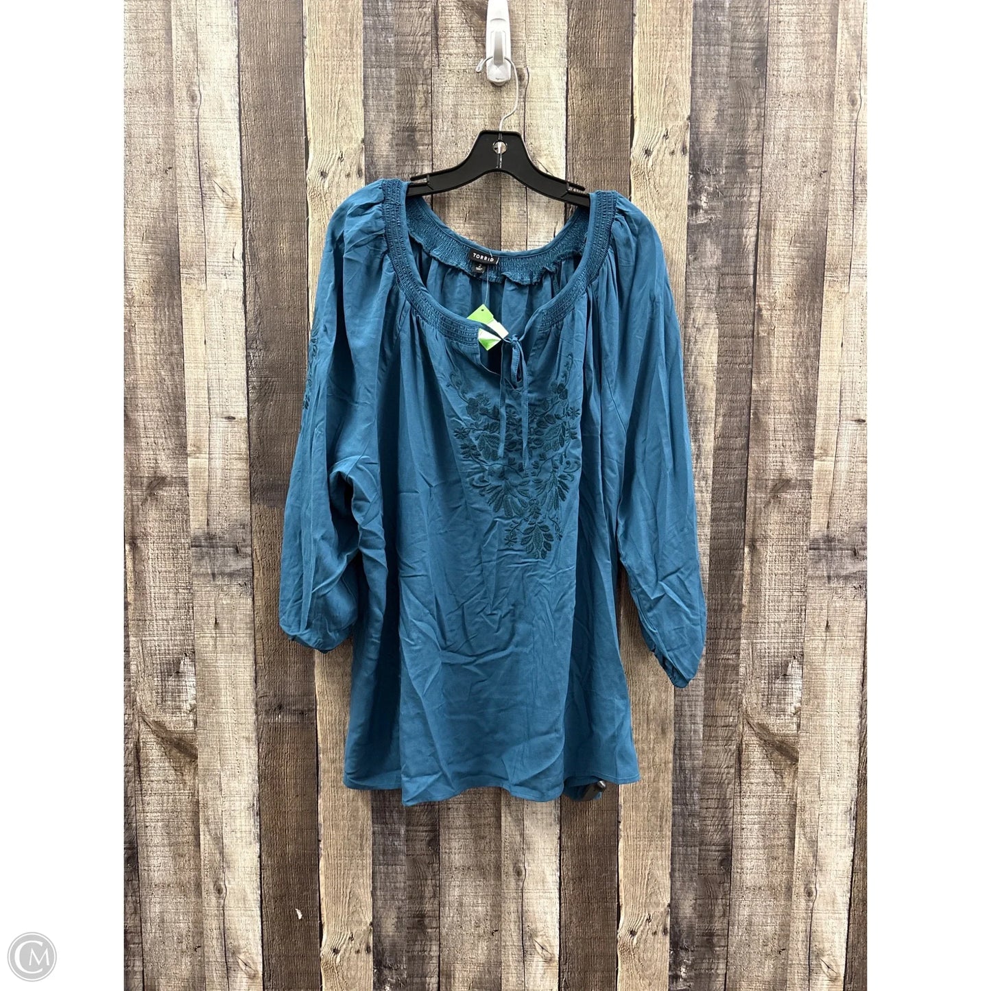 Top Long Sleeve By Torrid In Teal, Size: 2x