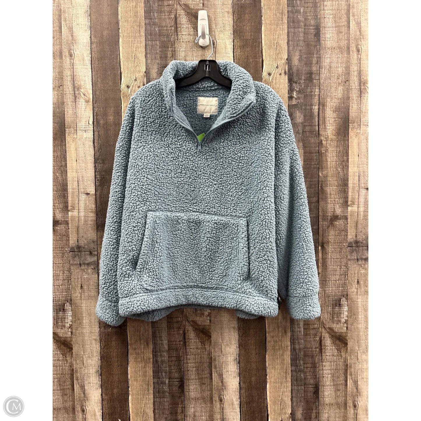 Jacket Fleece By American Eagle In Blue, Size: M