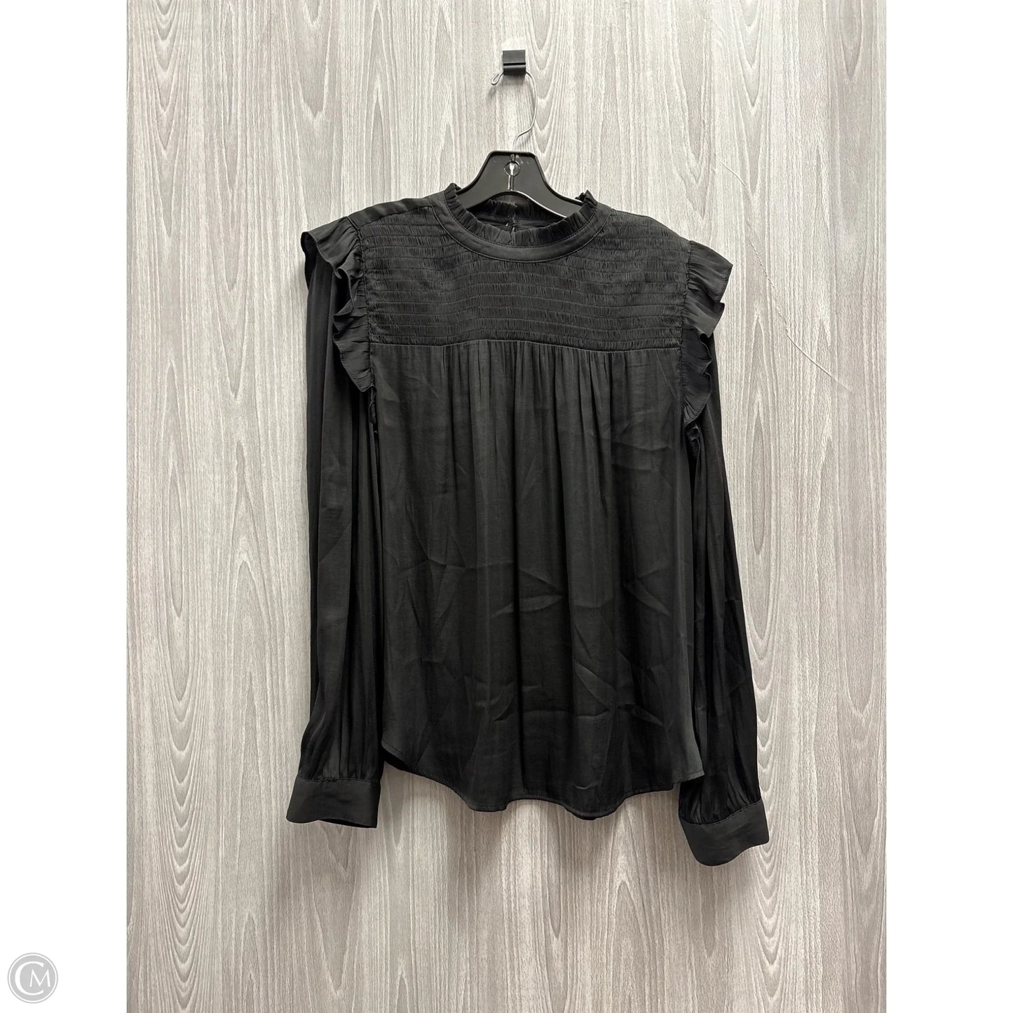 Top Long Sleeve By Loft In Black, Size: L