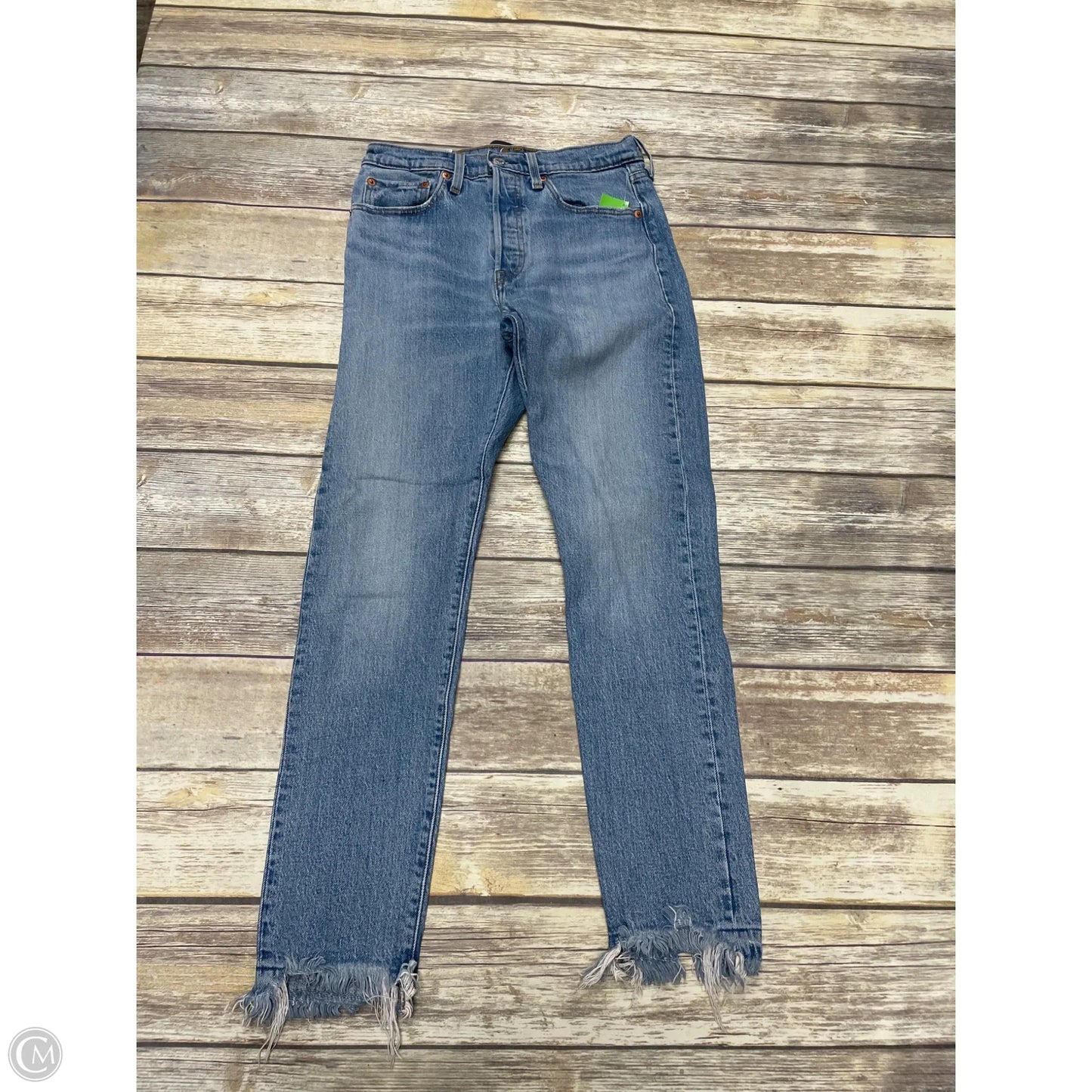 Jeans Skinny By Levis In Blue Denim, Size: 4