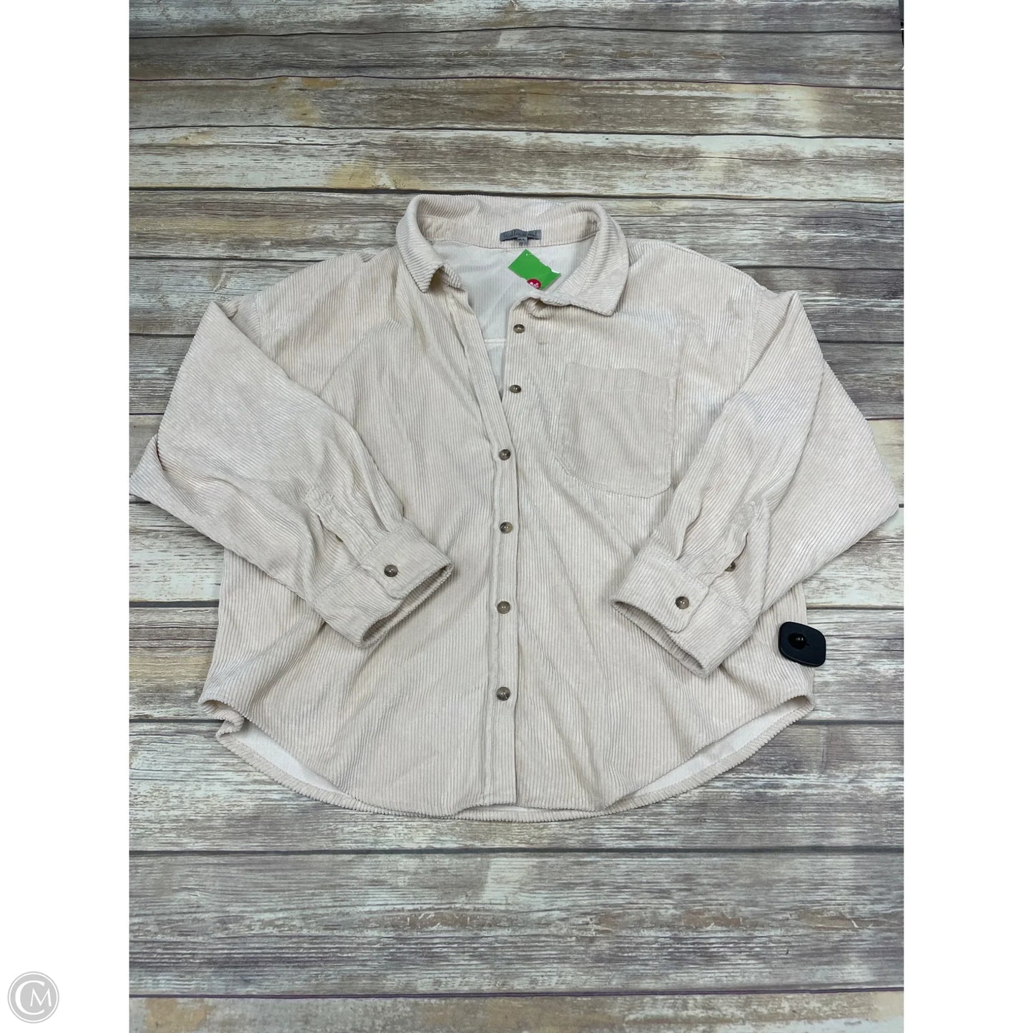 Top Long Sleeve By Wishlist In Ivory, Size: M
