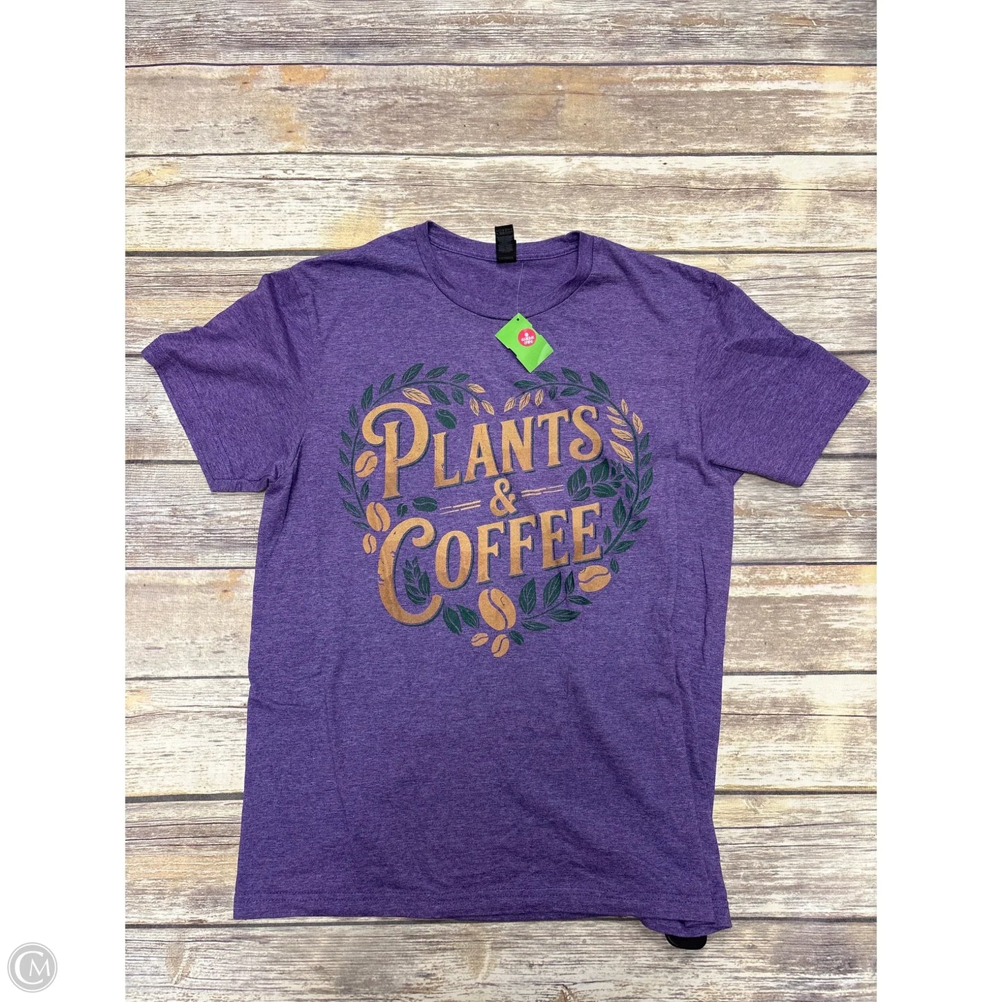 Top Short Sleeve By Gildan In Purple, Size: M