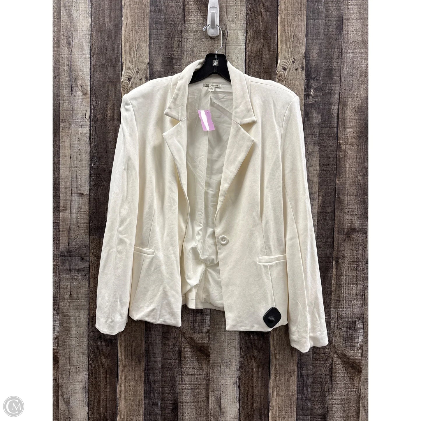 Blazer By Versona In Ivory, Size: L