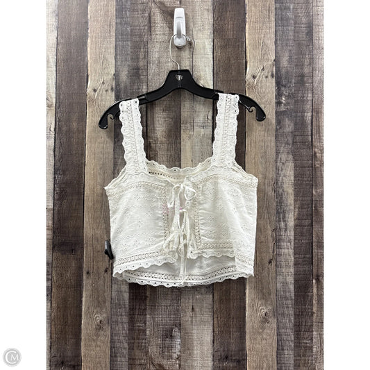 Top Sleeveless By Abercrombie And Fitch In Cream, Size: Xs