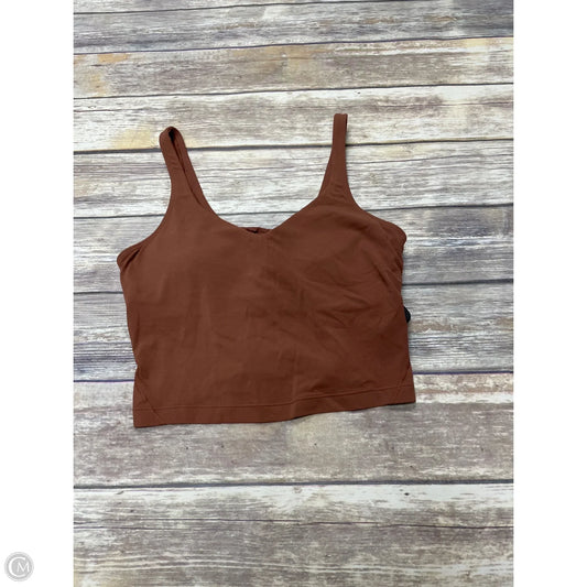 Athletic Bra By Lululemon In Brown, Size: 8