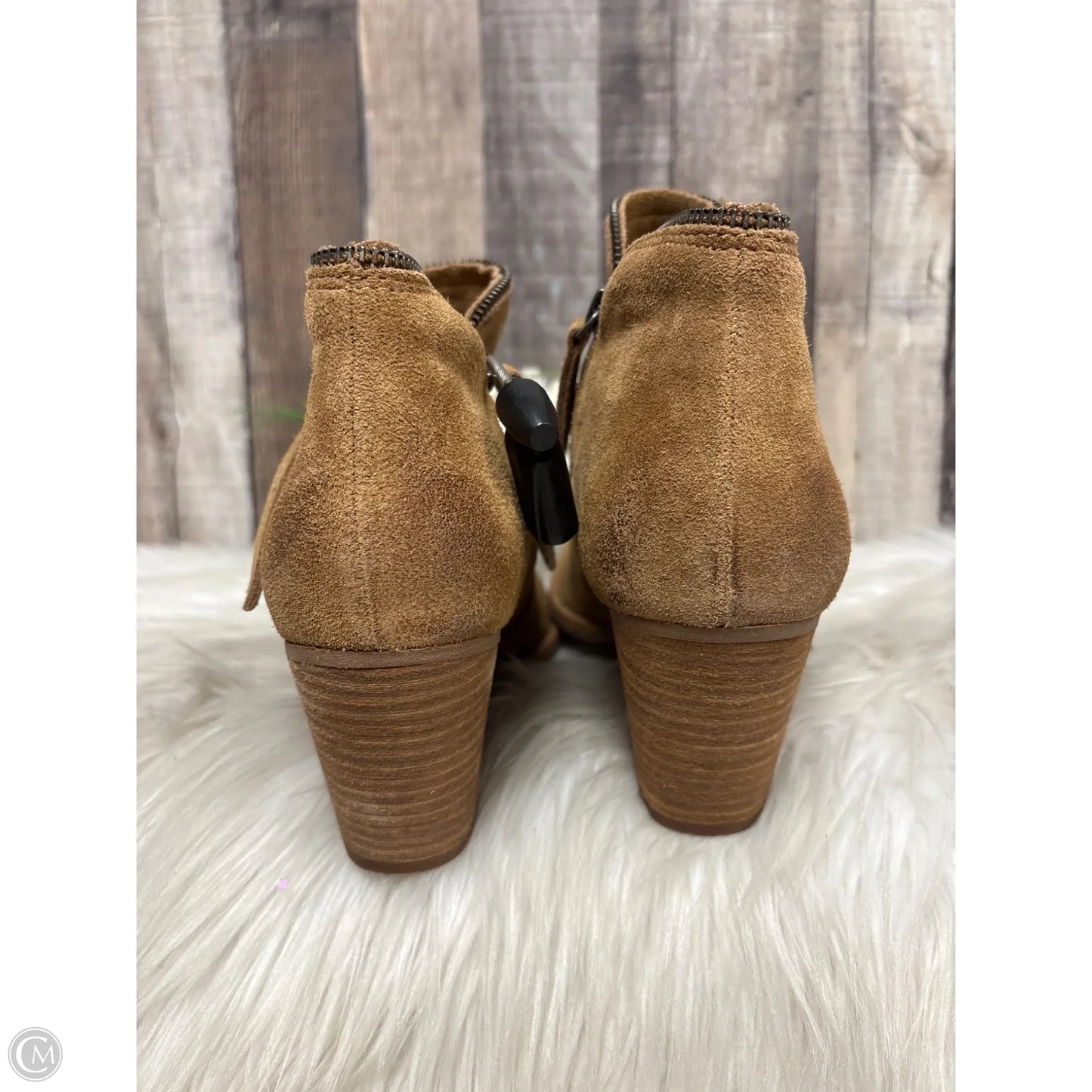 Boots Ankle Heels By Dolce Vita In Brown, Size: 8