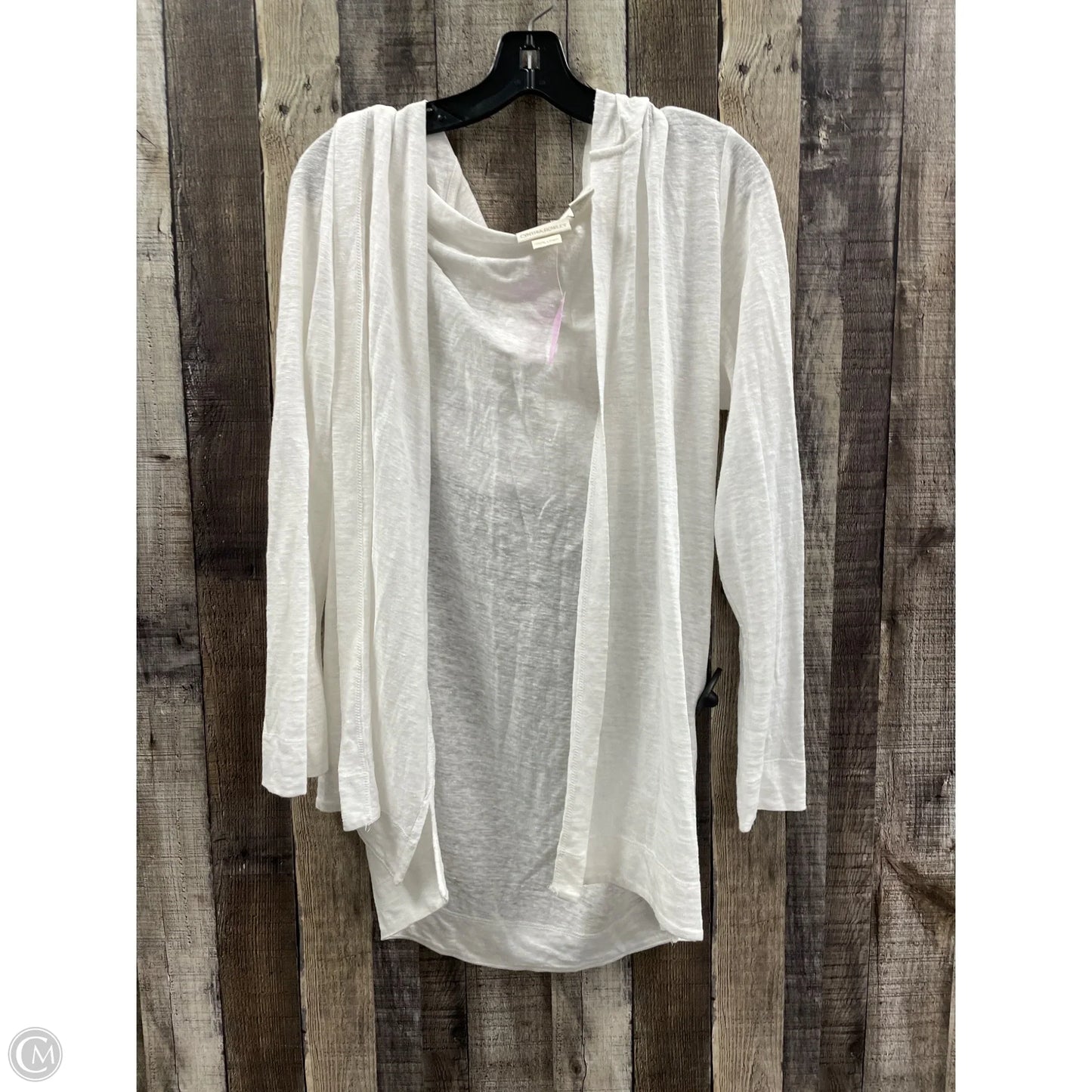 Cardigan By Cynthia Rowley In White, Size: L