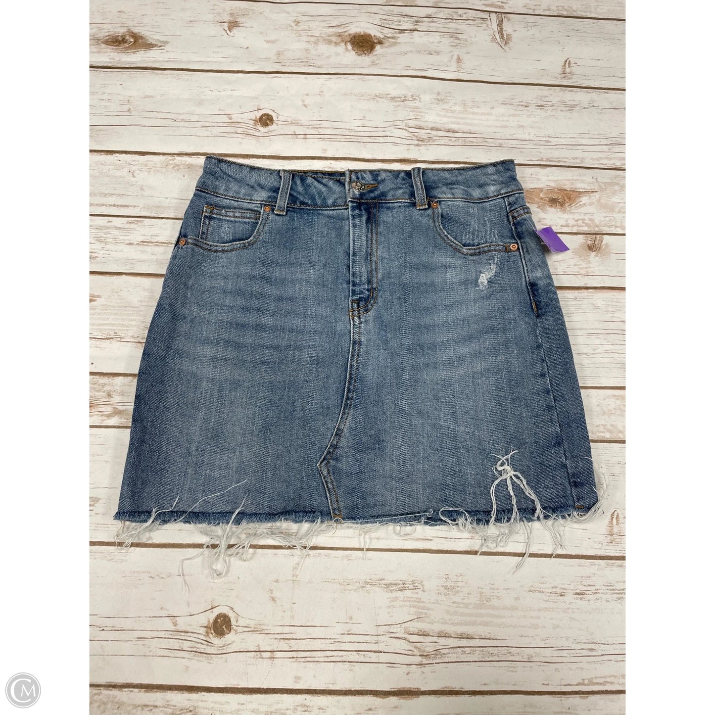 Skirt Midi By Wild Fable In Blue Denim, Size: 6