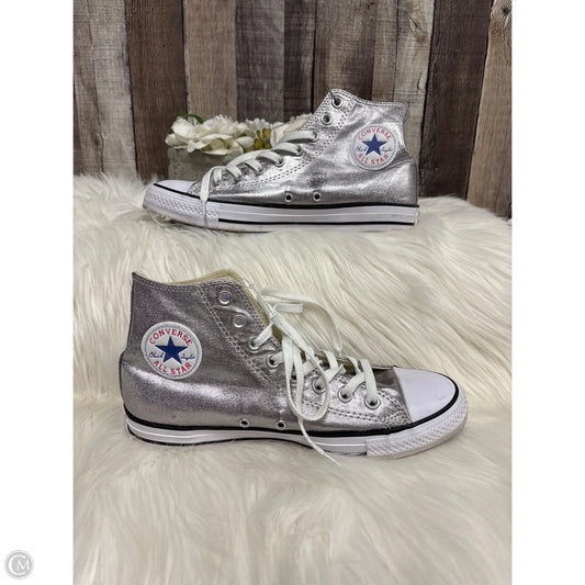 Shoes Sneakers By Converse In Silver, Size: 10