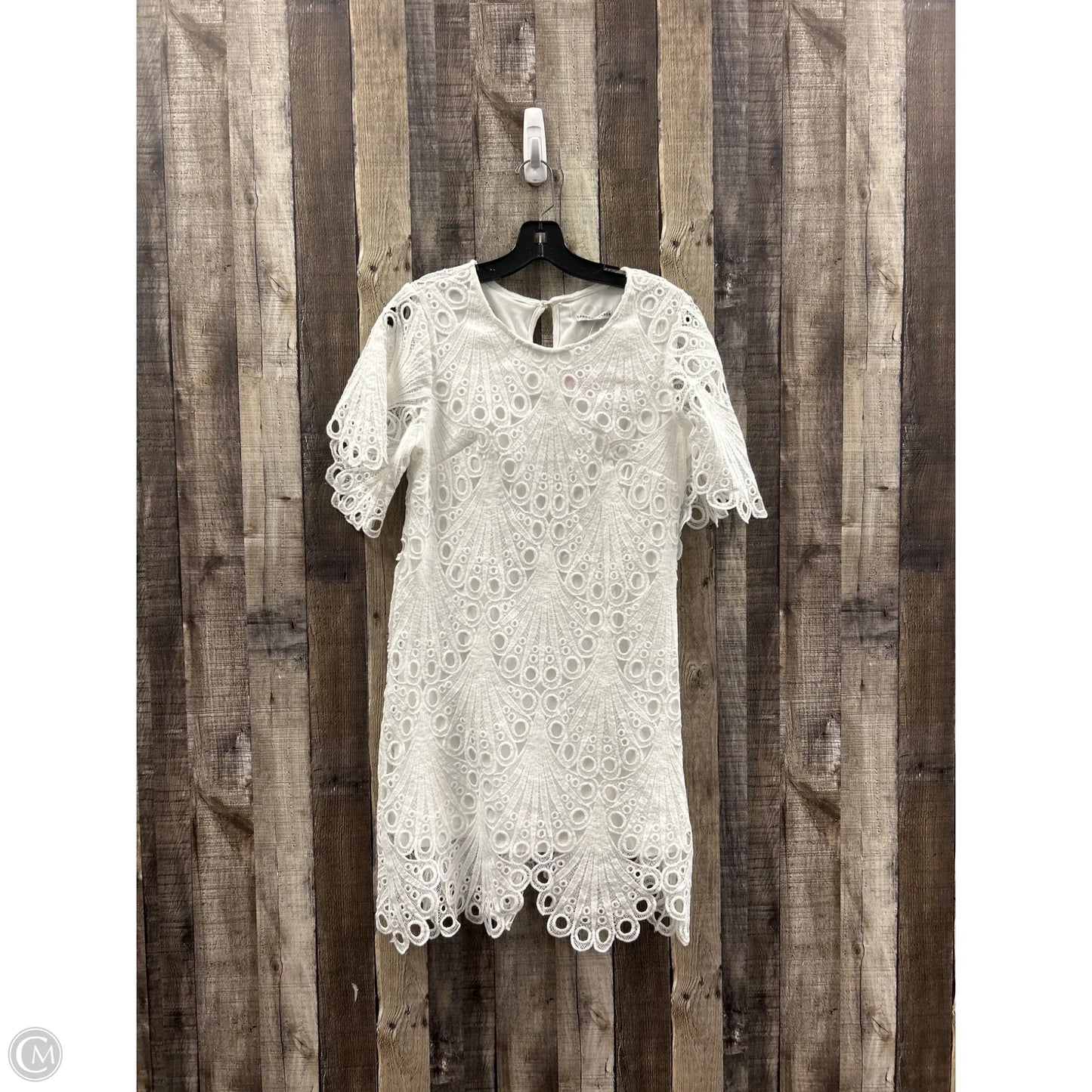 Dress Party Short By Sandra Darren In White, Size: 10p