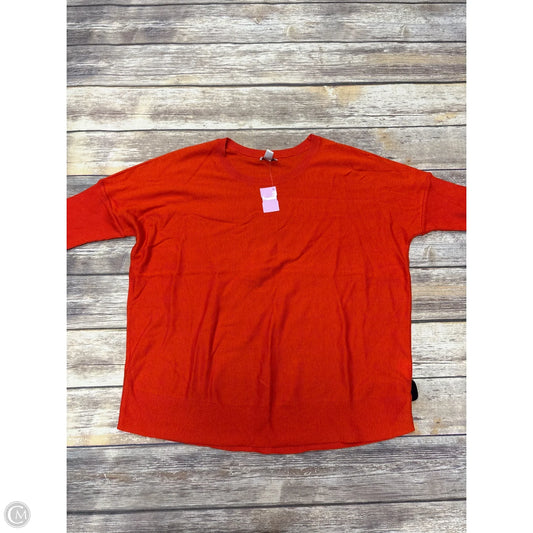 Sweater Short Sleeve By Old Navy In Orange, Size: L