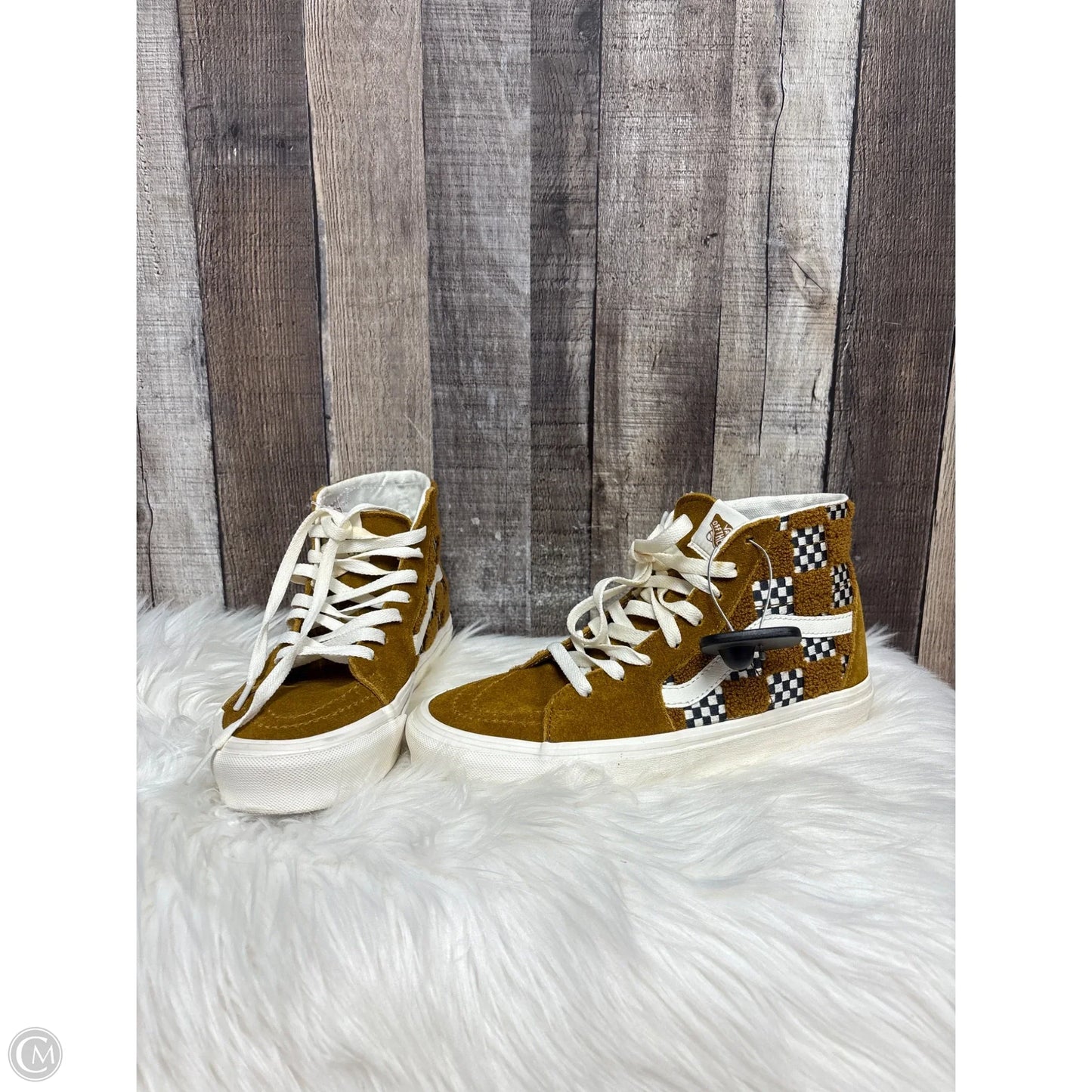 Shoes Sneakers By Vans In Brown & Cream, Size: 8
