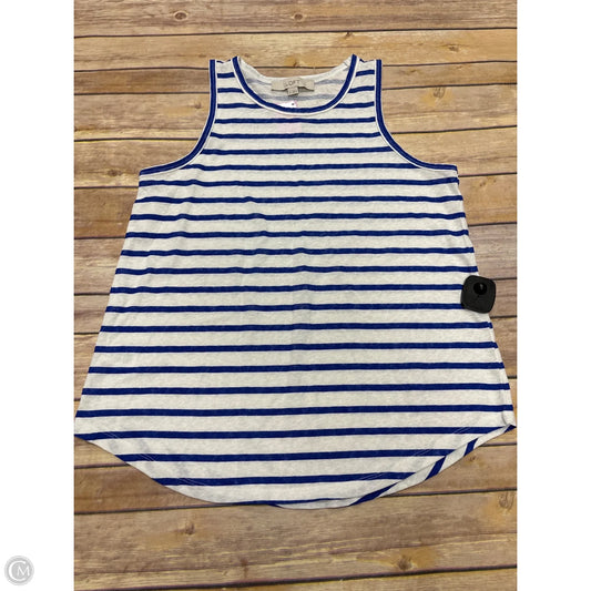 Tank Top By Loft In Blue & White, Size: S