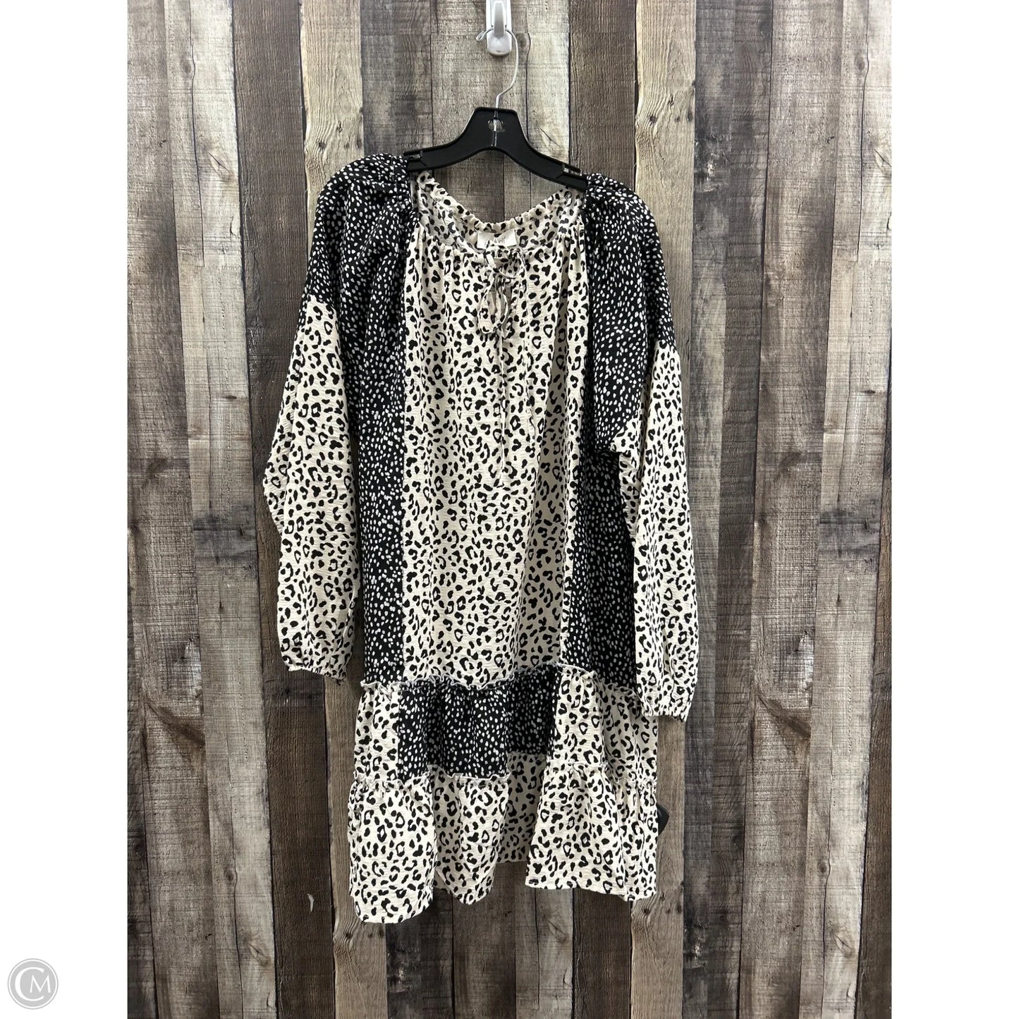 Dress Casual Short By Oddi In Animal Print, Size: Xl