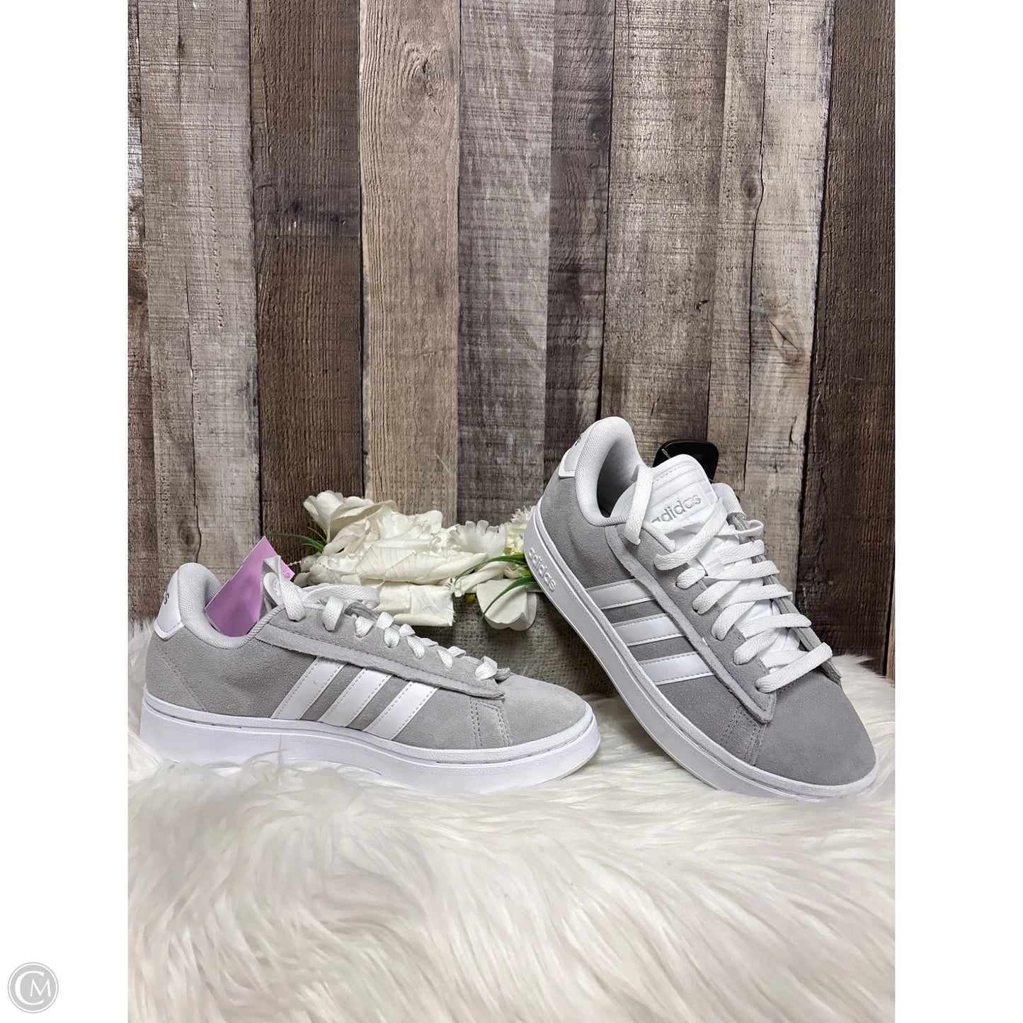 Shoes Athletic By Adidas In Grey & White, Size: 7