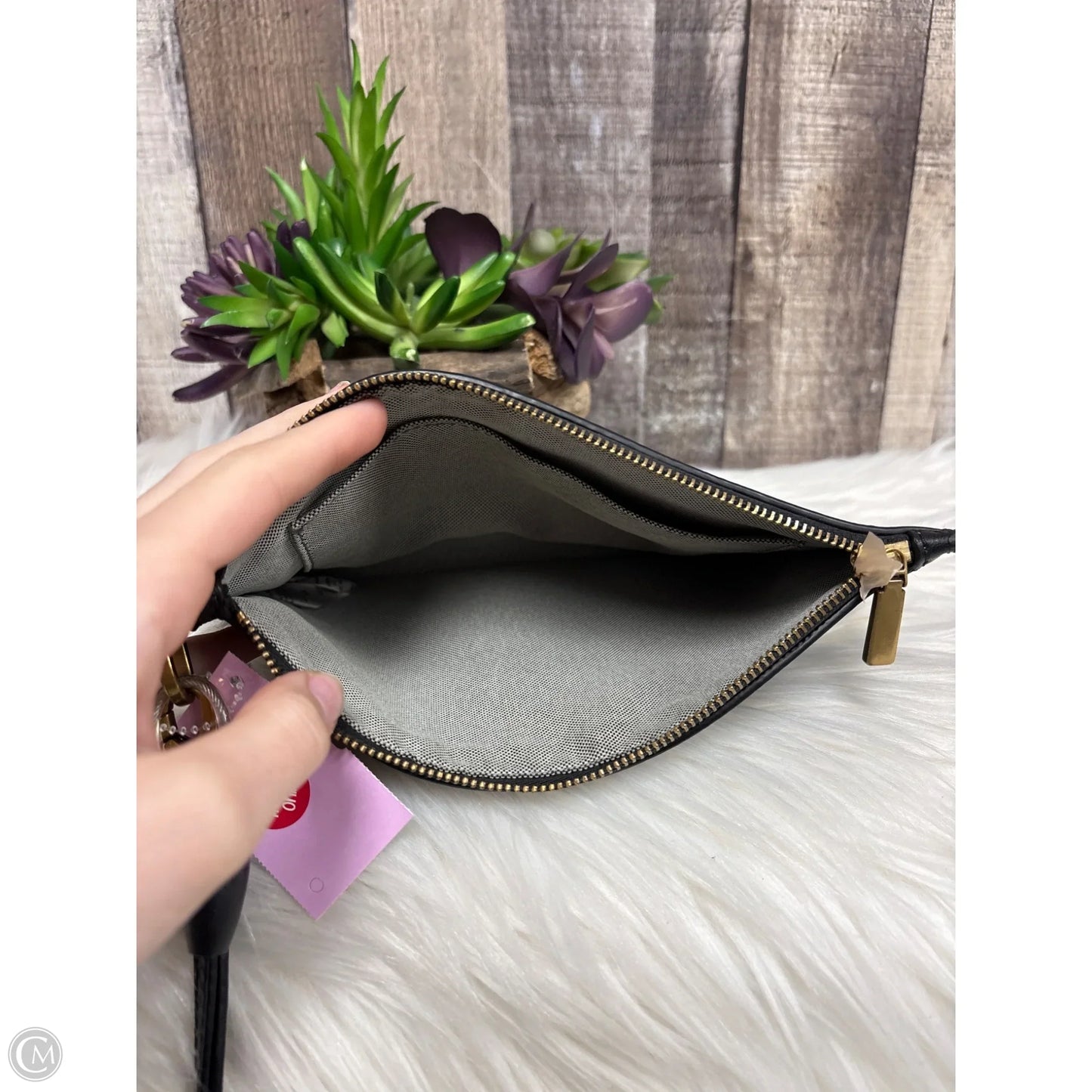 Wristlet Leather By Fossil, Size: Medium