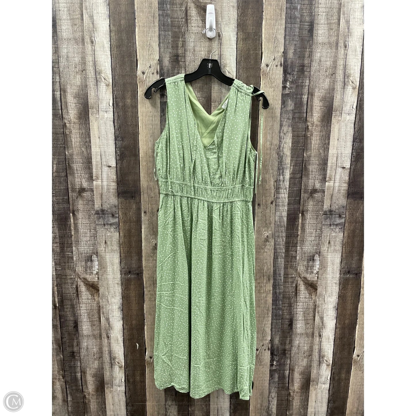 Dress Casual Midi By Japna In Green, Size: L