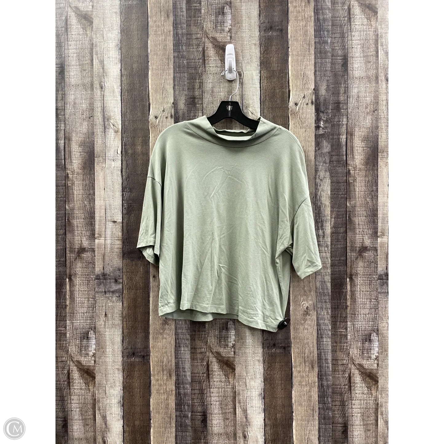 Top Short Sleeve By Loft In Green, Size: M