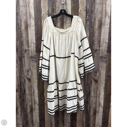 Dress Casual Midi By Target-designer In Cream, Size: 1x