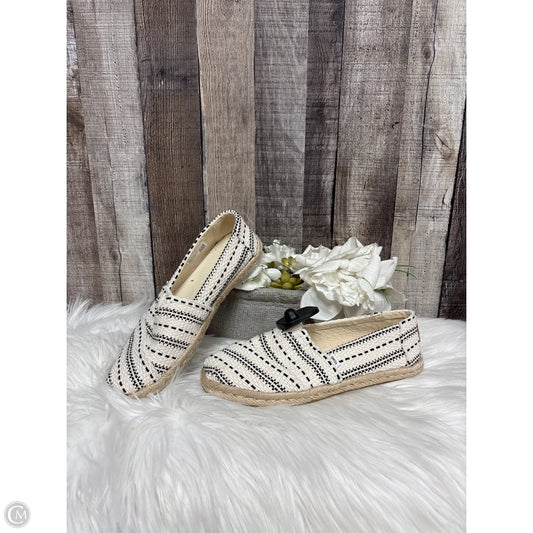 Shoes Flats By Toms In Black & Cream, Size: 7