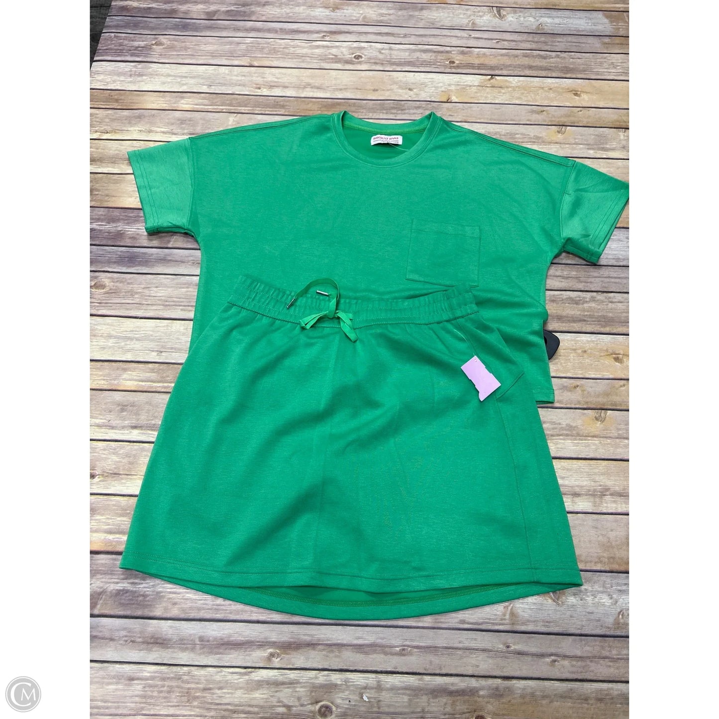 Skort 2pc Set By Cme In Green, Size: L