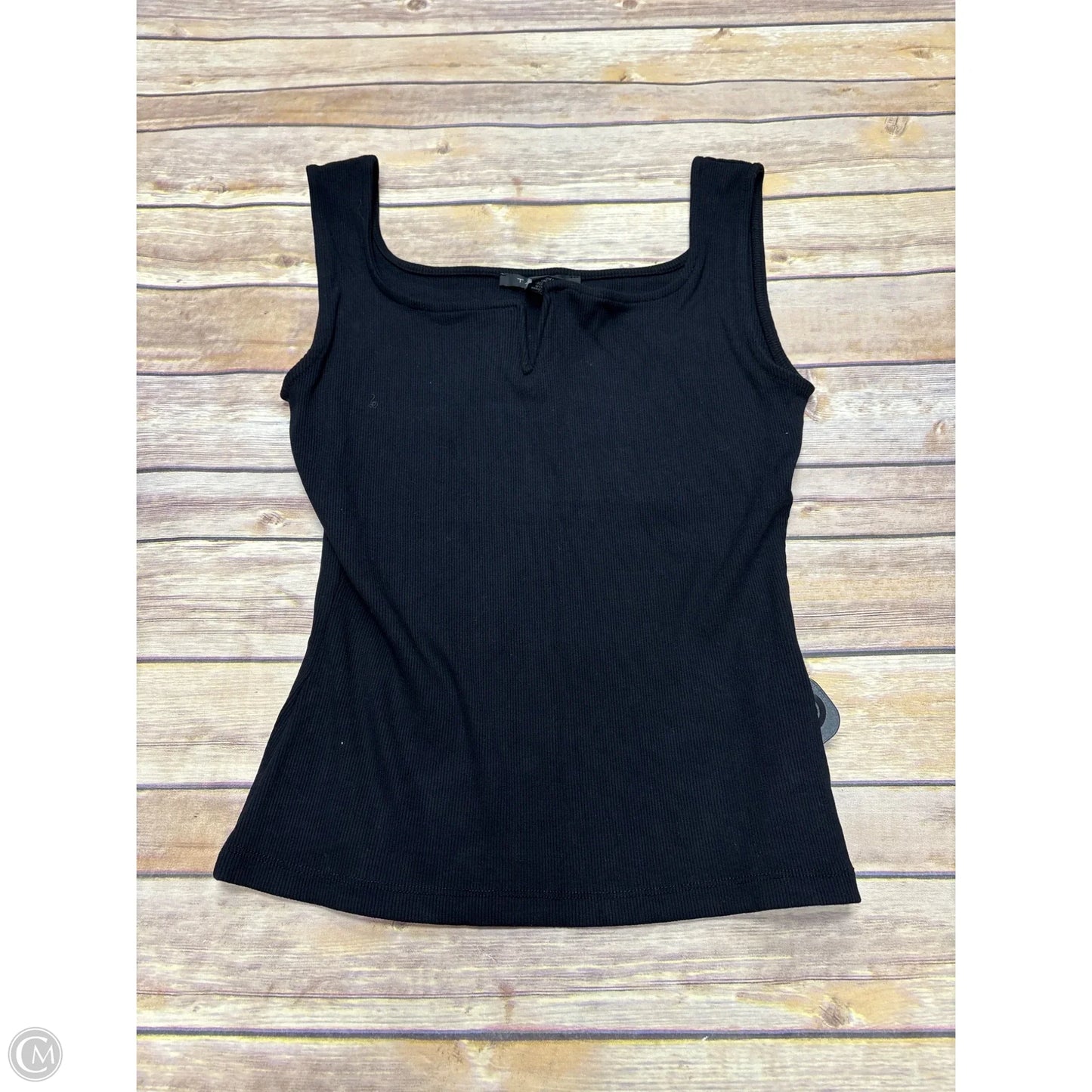 Top Sleeveless By Tahari In Black, Size: M