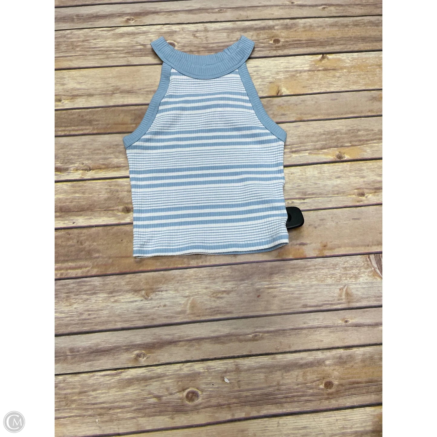 Top Sleeveless By American Eagle In Blue & White, Size: Xs