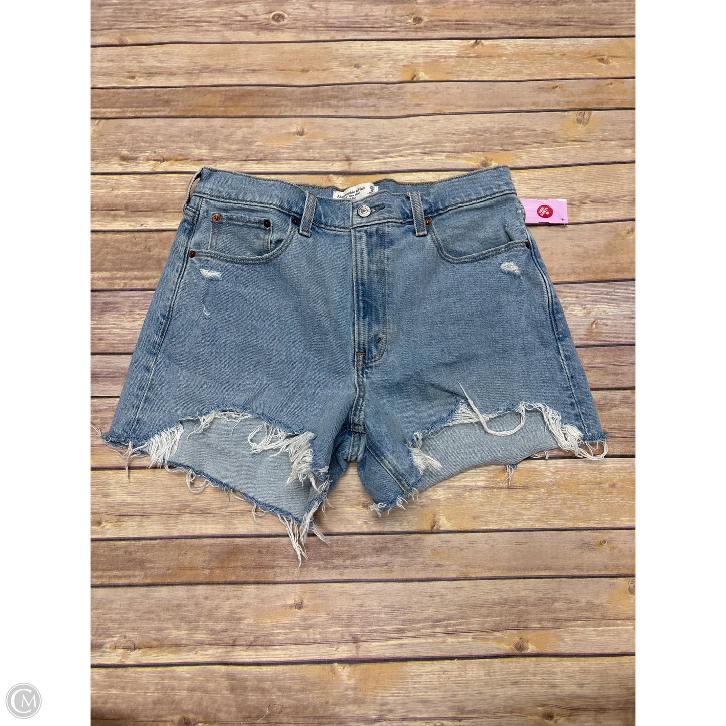 Shorts By Abercrombie And Fitch In Blue Denim, Size: 8