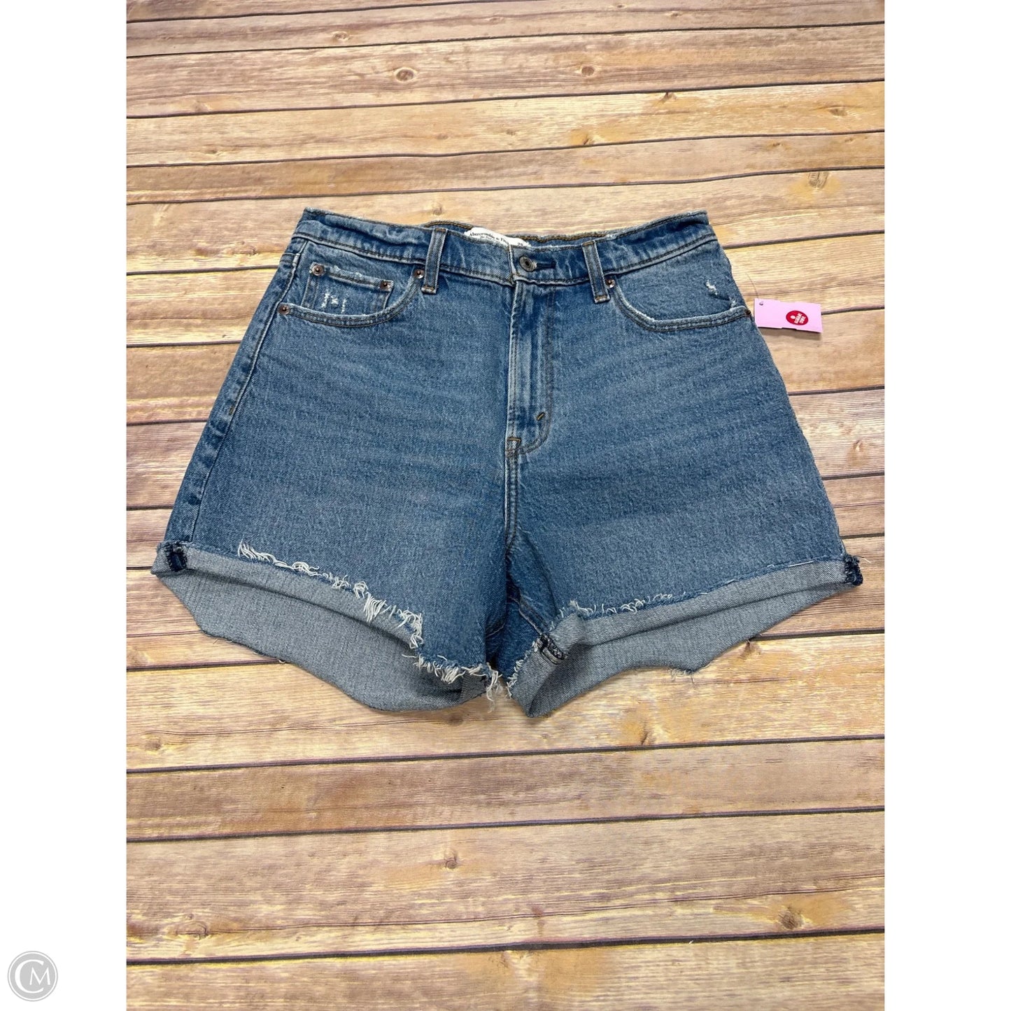 Shorts By Abercrombie And Fitch In Blue Denim, Size: 8