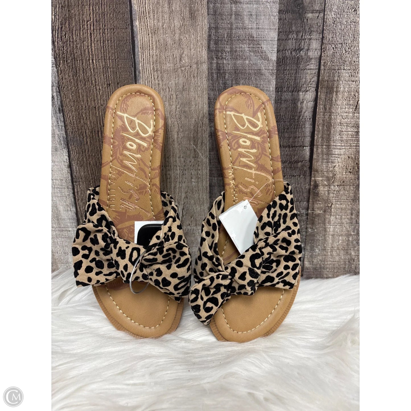 Sandals Flats By Blowfish In Animal Print, Size: 7.5