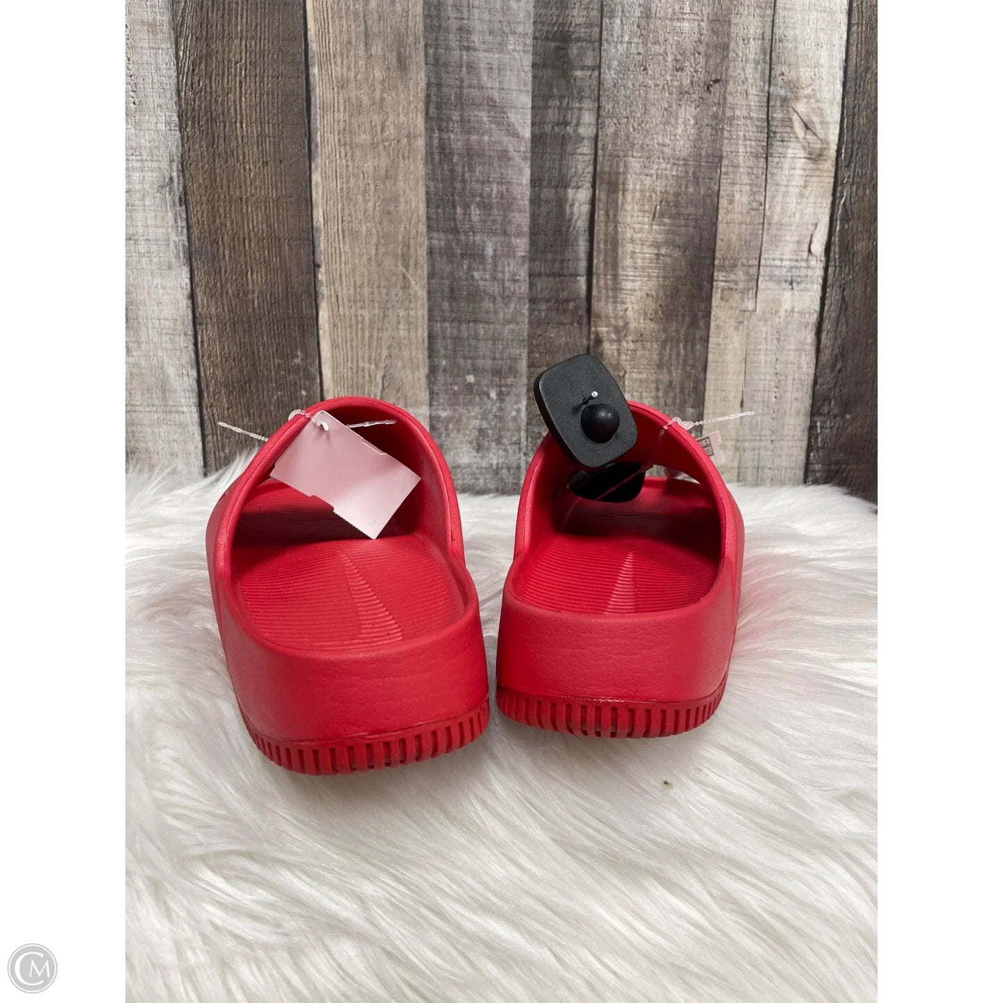 Sandals Flats By Nike In Red, Size: 8