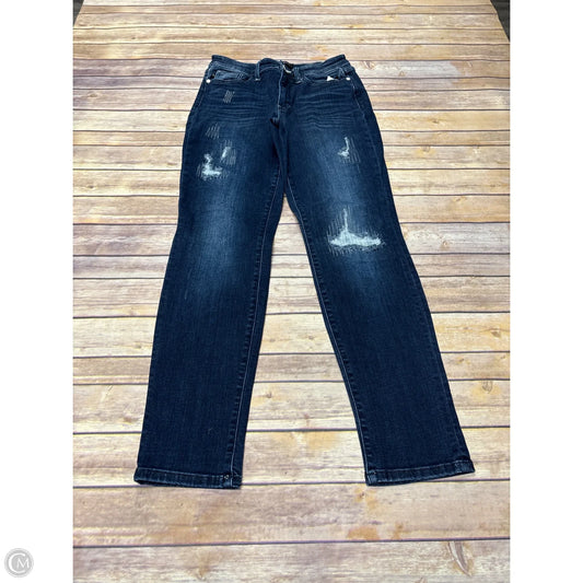 Jeans Straight By Judy Blue In Blue Denim, Size: 8