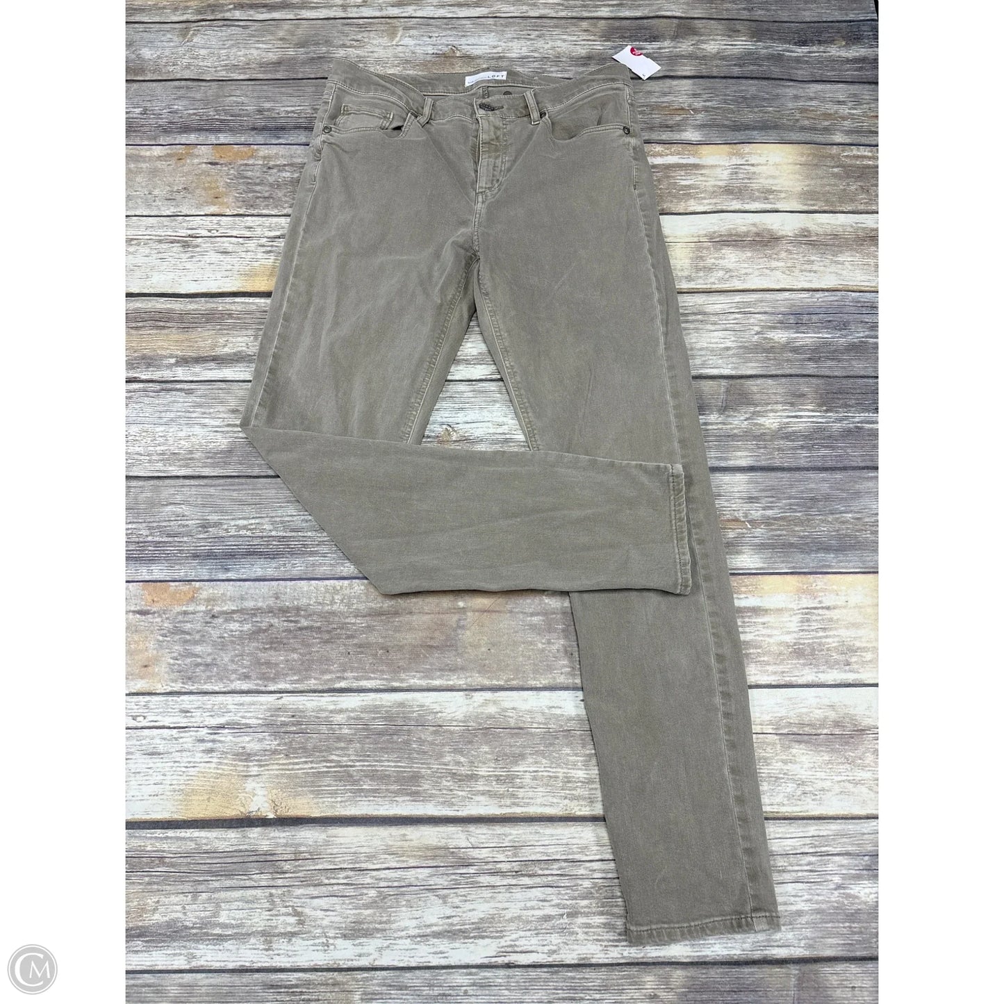 Jeans Straight By Loft In Green, Size: 8