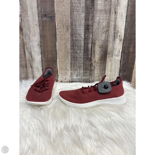 Shoes Sneakers By Allbirds In Maroon, Size: 8