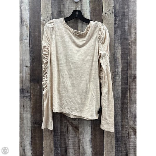 Top Long Sleeve By We The Free In Ivory, Size: M