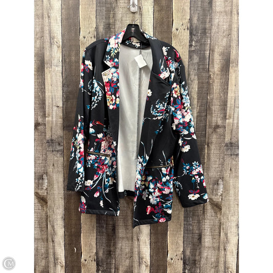 Blazer By Cme In Floral Print, Size: 3x