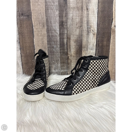 Boots Designer By Michael Kors In Checkered Pattern, Size: 10