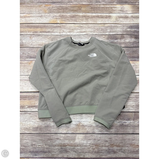Athletic Top Long Sleeve Crewneck By The North Face In Green, Size: L
