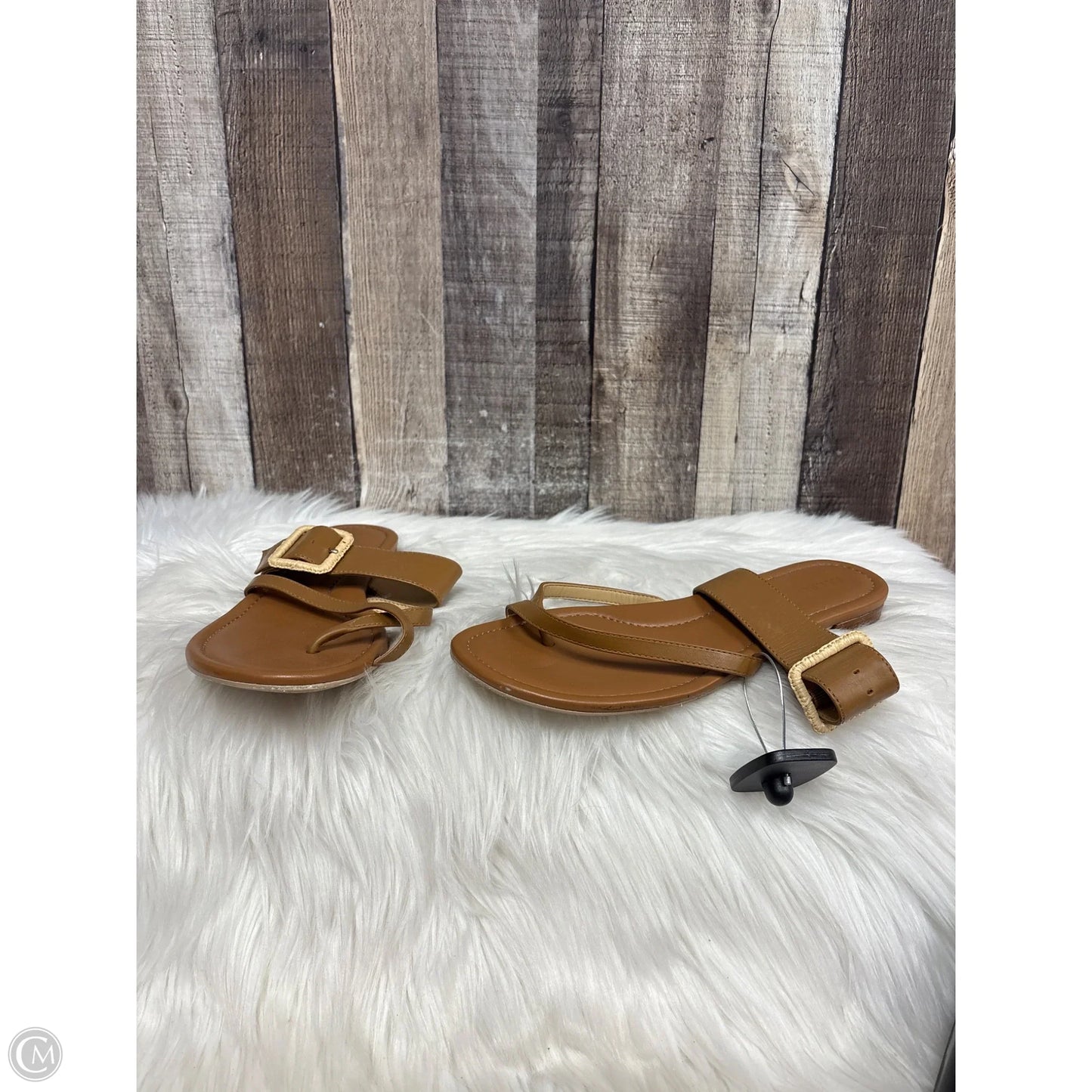 Sandals Flats By Talbots In Tan, Size: 8