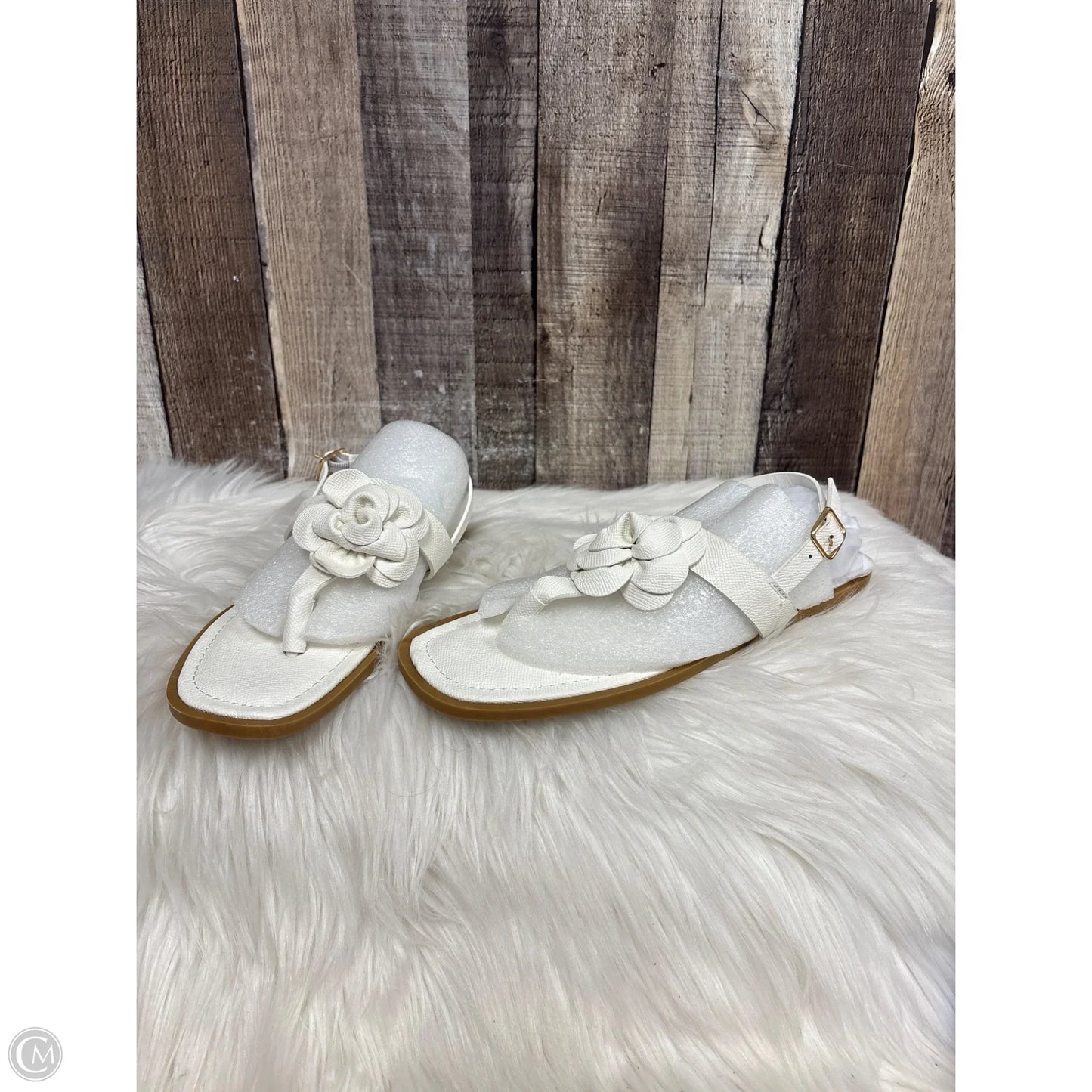 Sandals Flats By Pierre Dumas In White, Size: 8