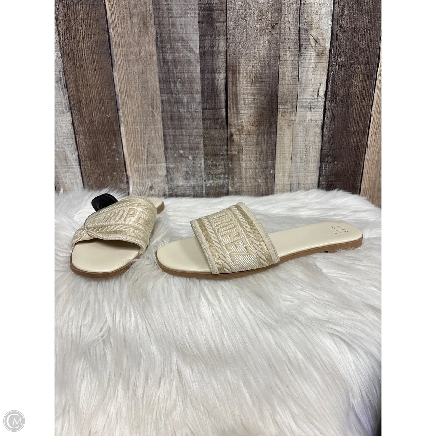 Sandals Flats By A New Day In Ivory, Size: 8
