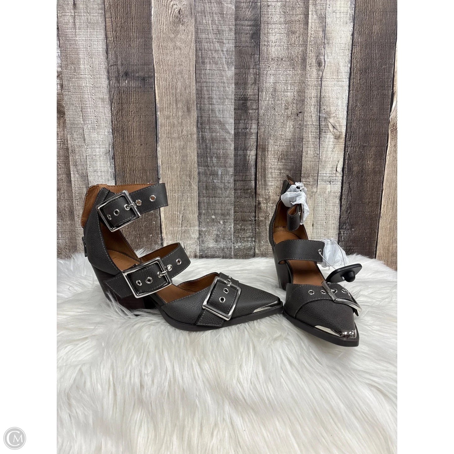 Shoes Heels Block By Cmc In Grey, Size: 7.5