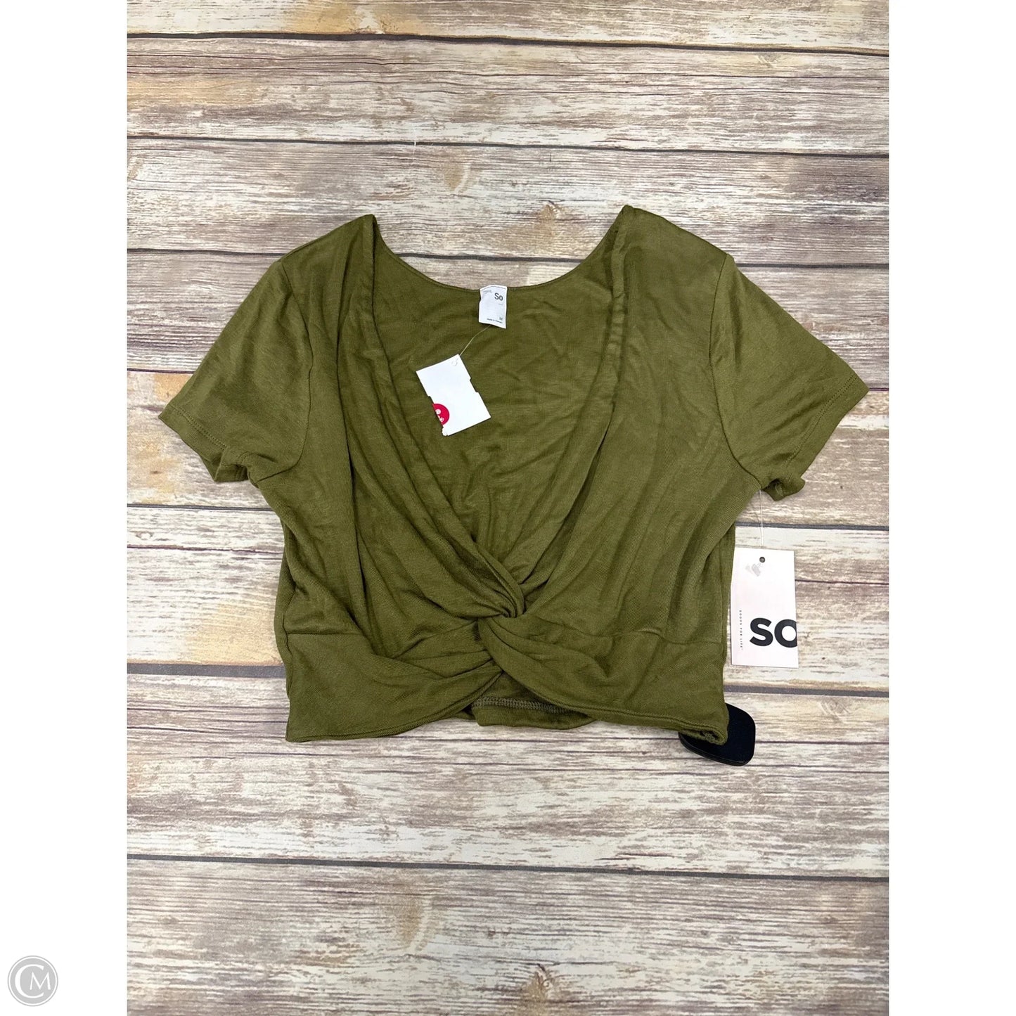 Top Short Sleeve By So In Green, Size: M