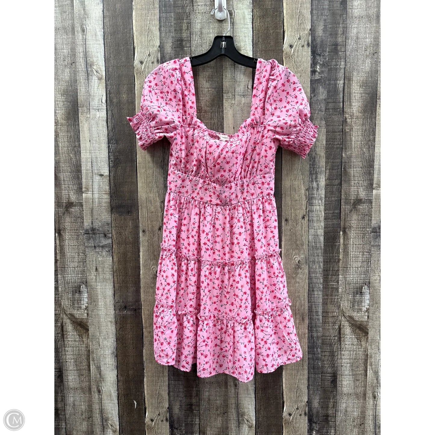 Dress Casual Short By Blu Pepper In Floral Print, Size: S