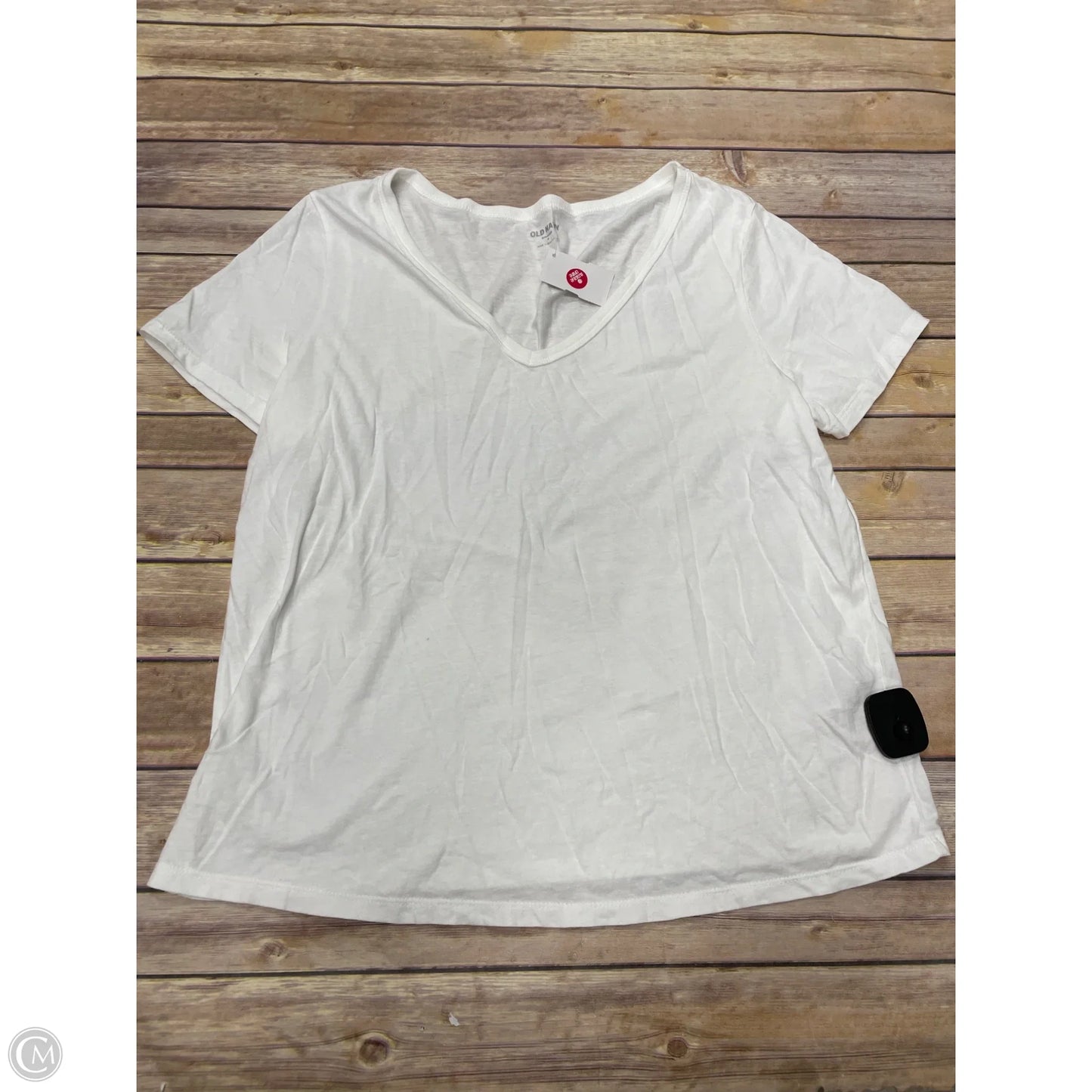 Top Short Sleeve Basic By Old Navy In White, Size: S