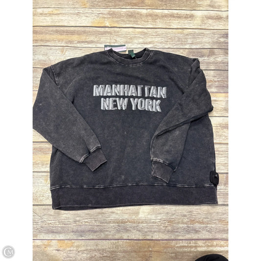 Sweatshirt Crewneck By Wild Fable In Grey, Size: S