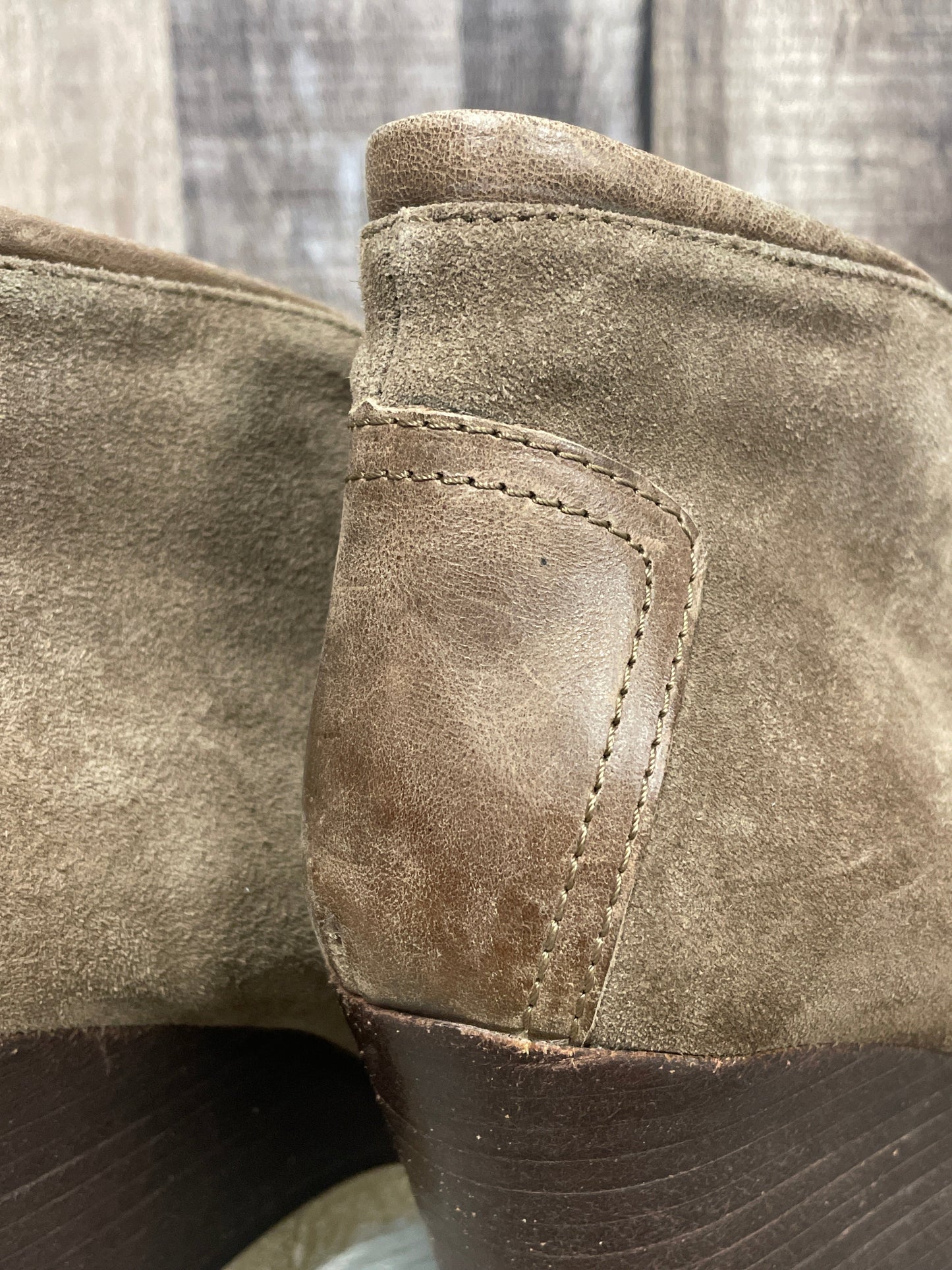 Boots Ankle Heels By Aquatalia In Brown, Size: 7.5