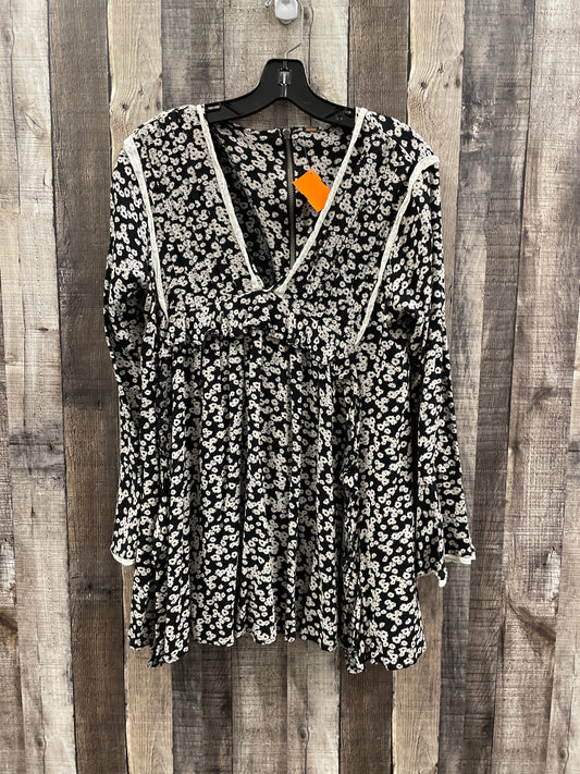 Tunic Long Sleeve By Free People In Black, Size: M