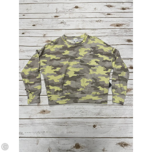 Top Long Sleeve By Peyton Jensen In Camouflage Print, Size: S